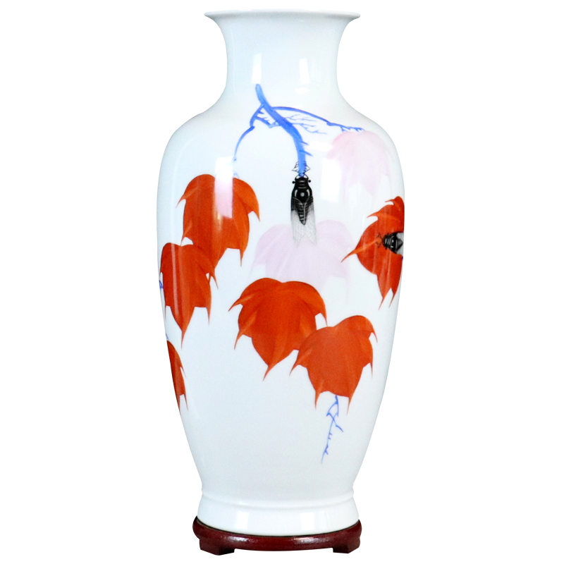 Master hand of jingdezhen ceramics vase furnishing articles sitting room flower arranging manual Chinese art decoration