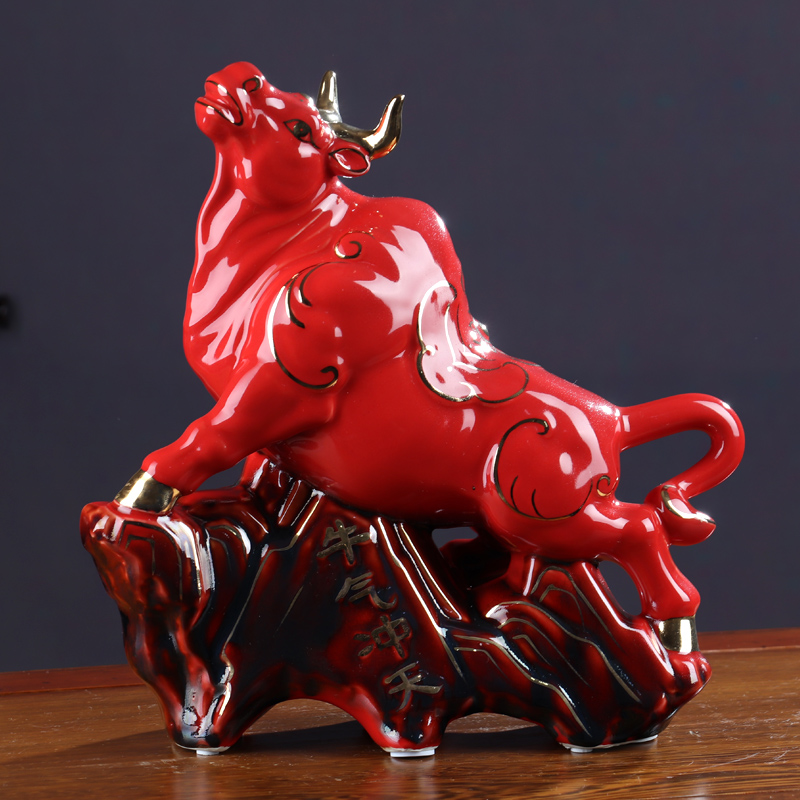 Bullish jingdezhen ceramics furnishing articles rich ancient frame home decoration wine sitting room arts and crafts