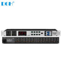 DGH Professional 8-way power sequencer stage 10-way socket sequence control manager filter computer central control