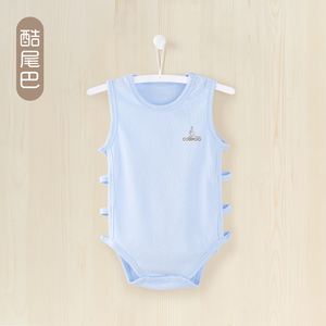 婴儿连体衣夏季薄款哈衣新生儿衣服夏装纯棉0-1岁男女宝宝包屁衣