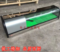 1 2 m single layer sushi cabinet fresh food display cabinet CE certified sushi cabinet refrigerated display cabinet