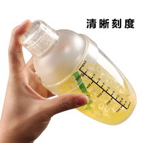 Snow Cup with scale hand-cranked wine Shaker kettle hand-cranked Cup professional Shaker milk tea shop shake Cup