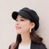 Star Anise Cap Children Han Edition Tide Black Autumn Winter Inn Retro Beret Spring Summer Wins Duck Tongue 100 Lapped Painter Cap