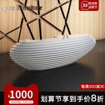 Front Desk Reception Desk Custom Jian Yingbin Reception Desk Custom Fashion Baking Lacquer Alien Irregular Creative Cashier Desk Bar