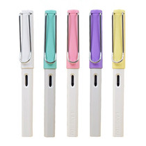 Printed rotten pen student positive posture pen dual-use replaceable ink sac Ink ink metal 757 pen primary school students