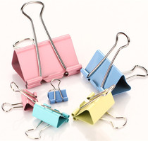 Boxed Weili color LONG TAIL clip Anti-tail clip dovetail clip Bill clip 19 25 32 41 51MM