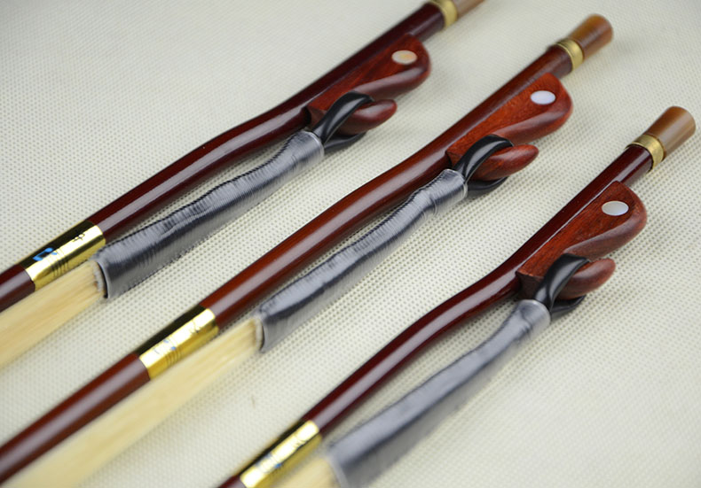 长尧牌二胡弓子紫檀琴弓鱼白马尾毛演奏弓84cm二胡乐器配件弦松香