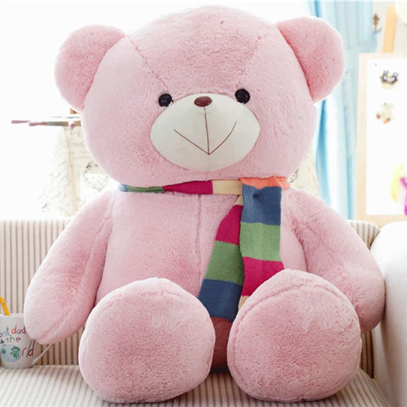 泰迪熊大号娃娃粉色抱抱熊公仔创意大熊玩偶毛绒玩具生日礼物女生产品展示图3