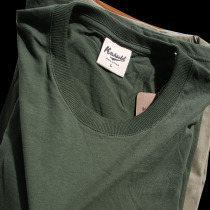 Foreign trade original single tail single export mens cut tail goods summer washing cotton loose size mens short sleeve t-shirt