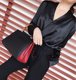 UMI2023 spring new style light Luxury satin pleated shirt V-neck commuter OL long-sleeved simple top for women