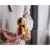 Wenxizo Japan imported Takaoka bronze Jizo Bodhisattva Buddha lotus incense burner front ornaments blessing