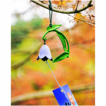 Bamboo Leaf Gentian imported from Japan Southern Iron Hand-made Wind Bell Orange Terrain Firefly Home Hanging Gift