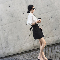 2020 new small fresh temperament fashion suit female Korean version of nifty small fresh skirt slim two-piece summer