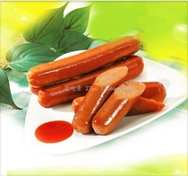Three good vegetarian flavor 200g bag vegan sausage ham sausage soy products instant noodle snacks unpacked bag edible