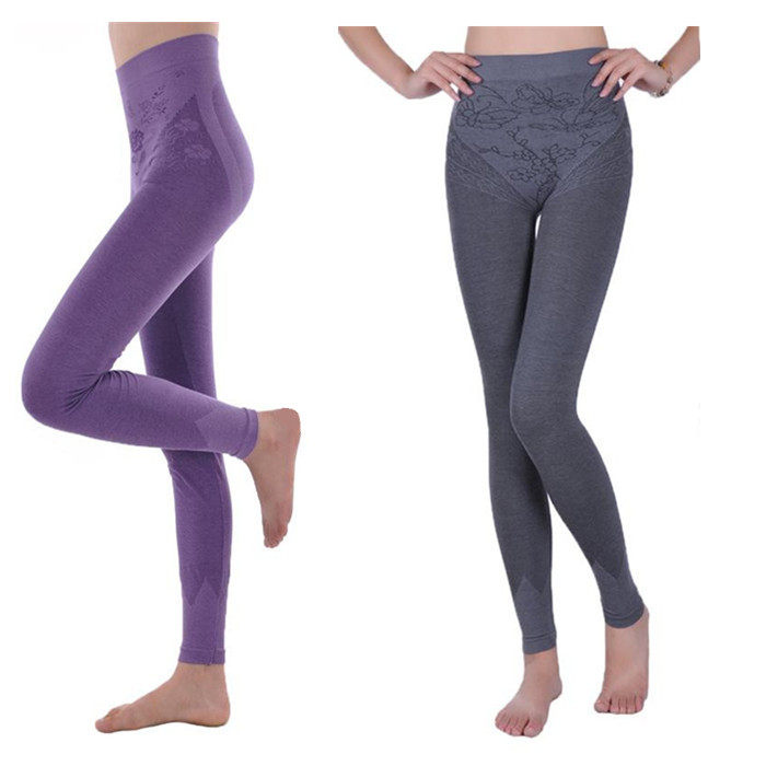 女士莫代尔美体秋裤单件女衬裤薄款紧身秋裤高腰大码收腹裤春秋款