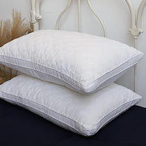 Solid dark lattice quilted pillow assistant for sleep and neck pillow pair with pillow inner