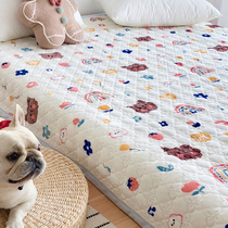 ins wind milk suede cotton mattresses quilted by four seasons pure cotton clip cotton quilted bed sheet double face bed cover upholstered bed bedding