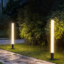 High pole garden lamp outdoor lamp waterproof outdoor cylindrical lawn lamp straw lamp landscape lamp garden villa floor lamp
