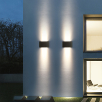 Outdoor waterproof modern simple indoor and outdoor aisle corridor balcony garden light single double head up and down spotlight wall light