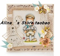 cutting template DIY mold cutting die greeting card album Scrapbook making tool water Windmill House