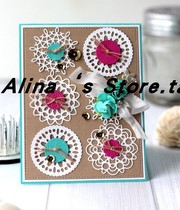 Cut template DIY template cutting die greeting card photo album Scrapbook making tool round lace