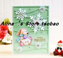 Cutting template DIY mold cutting die greeting card album Scrapbook Making tool wavy long frame