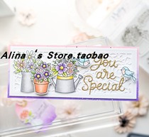 Cutting template DIY mold cutting die greeting card album Scrapbook Making tools English letters