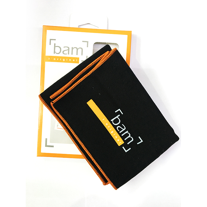 Physical store] French bam CC-0003 large, medium and small violin wipe cloth microfiber does not stick to the gray wipe cloth