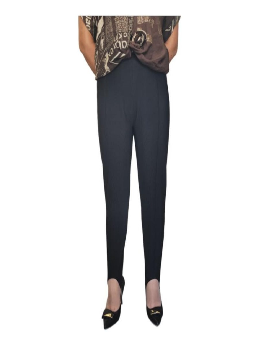 90年代踩脚细条纹健美裤老式脚蹬裤子女士弹力高腰外穿宽松内搭裤