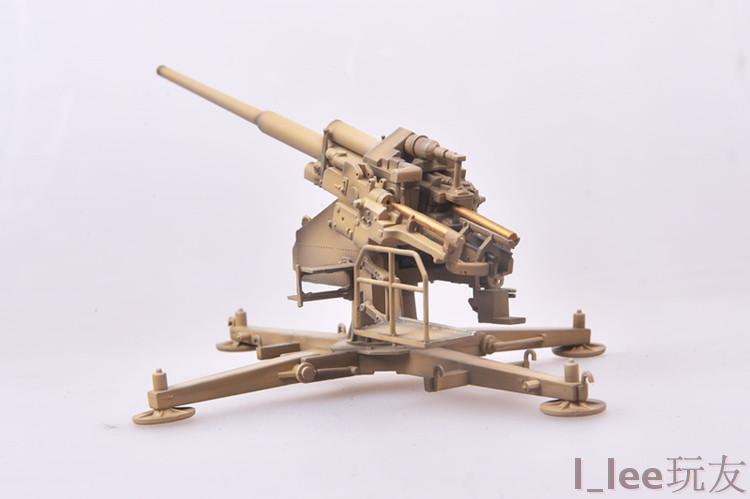 莱茵金属128mmflak单管高射炮172现货成品军事模型搜模阁