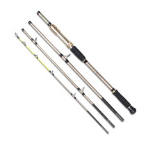 Four-section boat fishing rod portable carbon iron rod 2 1m 2 4m 2 7m deep sea heavy boat rod XH adjustment