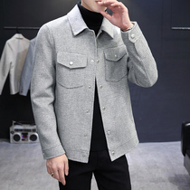 Tide Card Upscale Wool Coat Man Short of the Turd Neck of the gig double face jacket for mens autumn and winter jacket jacket