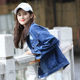 Denim jacket female spring and autumn 2020 new hole was thin loose Korean students bf jacket spring tide ins Denim jacket female spring and autumn 2020 new hole was thin loose Korean students bf jacket spring tide ins