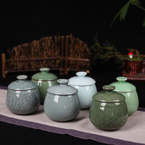 Pro rhyme personal cup holding hand Cup celadon tea cup with lid ceramic tea cup Home Office Cup