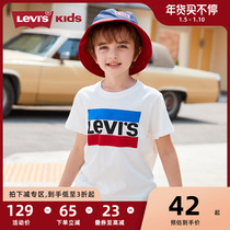 Levis Child Package Boys Short-Sleeved T-shirt Summer 2022 New Semi-Seve Official Flagship Store Official Network