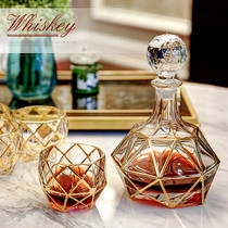 Eurostyle Crystal Glass Ocean Wine Glass Wine Glass Suit Spirits Glass Wine Bottle Wine Bottle Home Sketching Whisky Wine