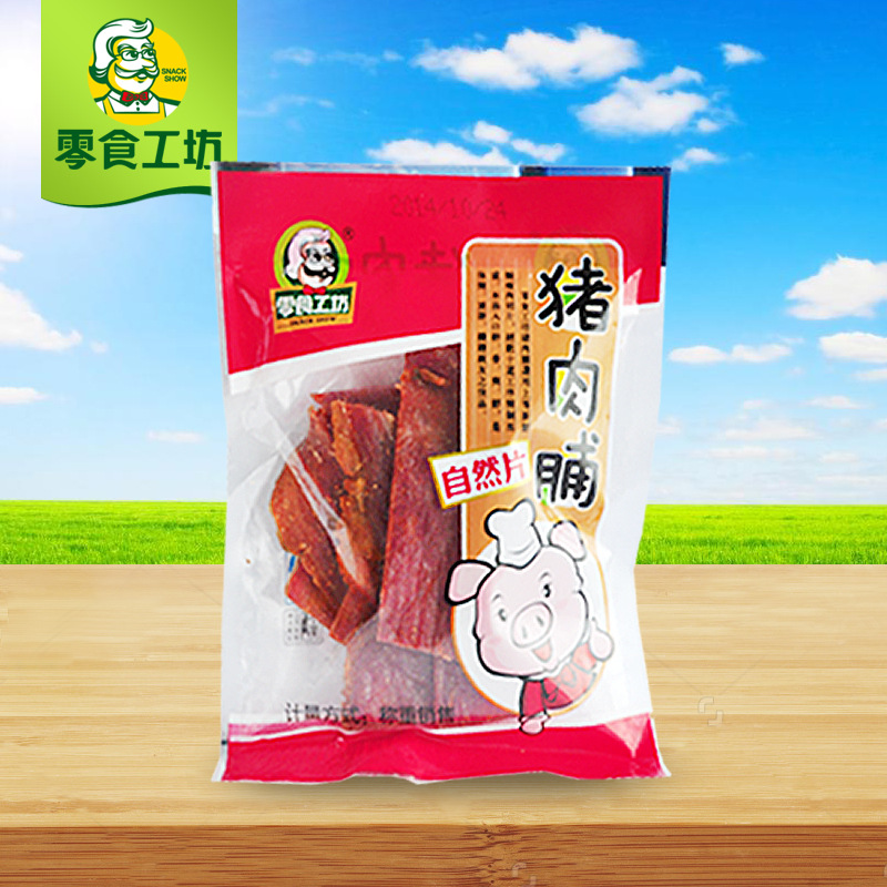 【零食工坊】猪肉脯原味靖江特产小吃肉干零食品美食散装316g产品展示图1