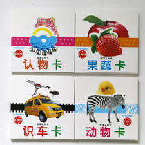 0-3 years old cant tear up Enlightenment recognition card color card early education card literacy card high-definition literacy picture (four volumes)