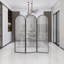 Iron Art Vines Editorial Screen Partition Wall Living Room Folding Removable Office Dining Room Hotel Beauty Shop Changhong Glass