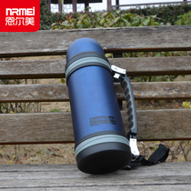 Enermei insulation pot outdoor large capacity thermos men 304 stainless steel travel thermos travel kettle 2L