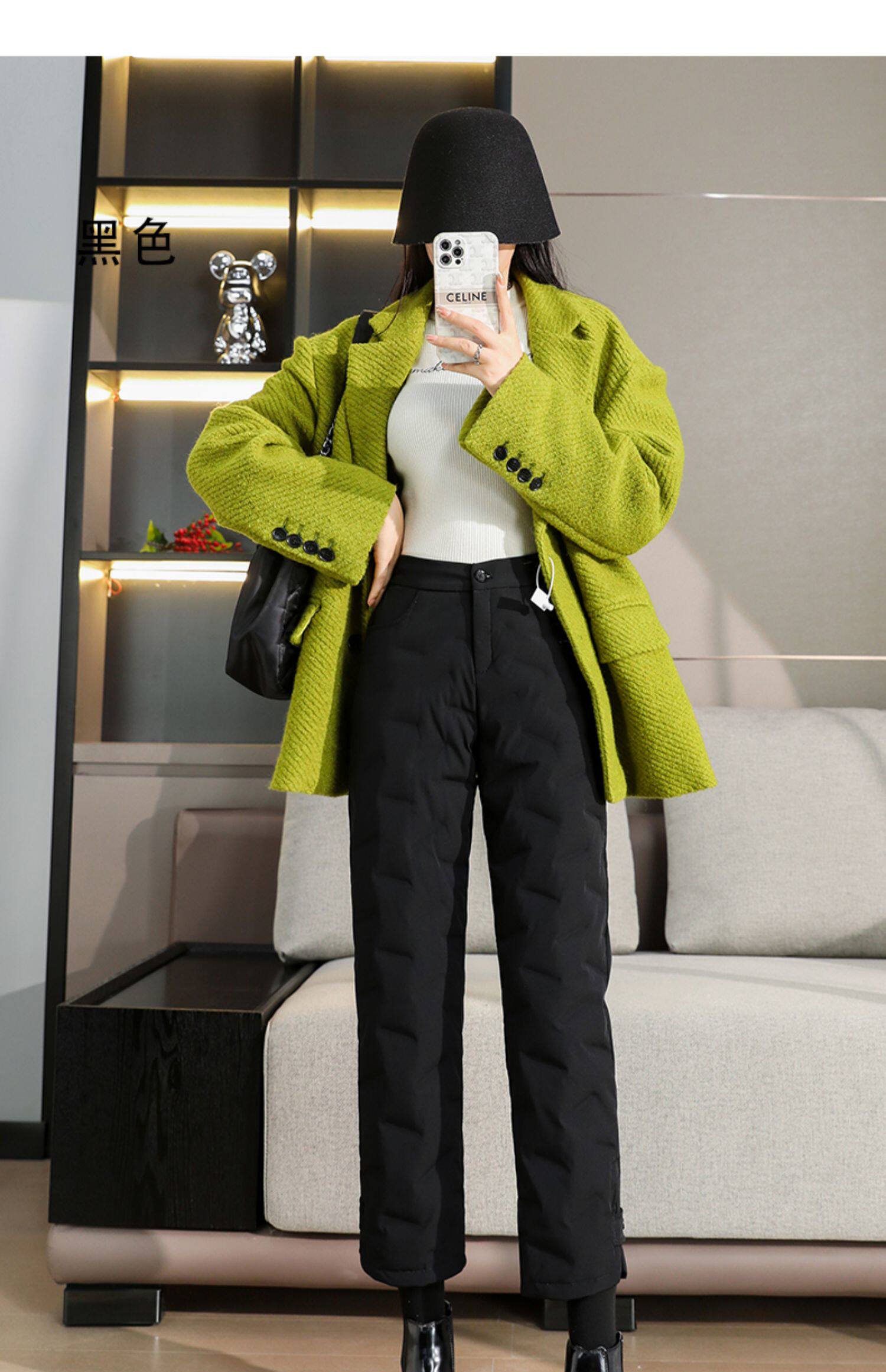 羽绒裤女冬外穿2025新款东北零下40度极寒洋气直筒保暖小个子棉裤