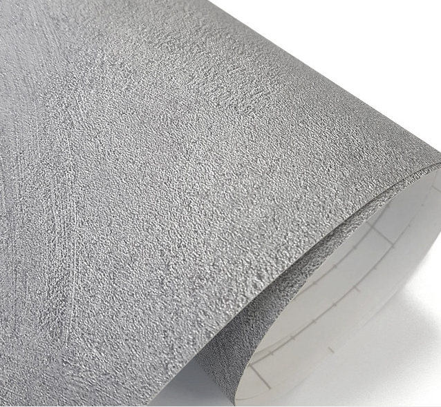 韩华现代贴膜 家私宝波音软片水泥灰自粘抹灰水泥灰防火阻燃ns703