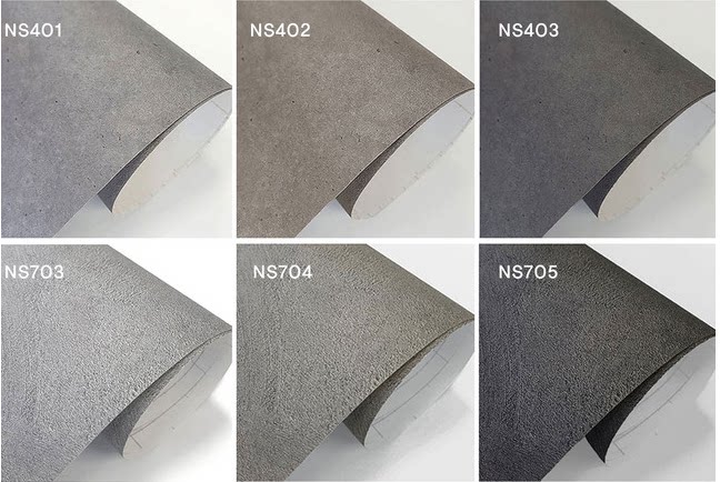 韩华现代贴膜 家私宝波音软片水泥灰自粘抹灰水泥灰防火阻燃ns703