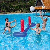 Foreign Trade Inflatable Volleyball Rack Water Polo Net Football Door Water Polo Door Floating Basketball Frame Seesaw roller Toys