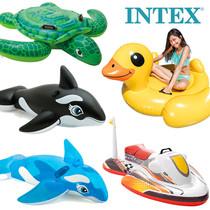 Aquatic Animal Inflatable Riding Big Turtle Blue Whale Black Whale Floating Plate Floating Toy Adult Kids Swimming Ring Air Cushion