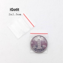iGotit 500 2*2 5cm small ziplock bag very thick 20 Silk medicine bag screw seed bag