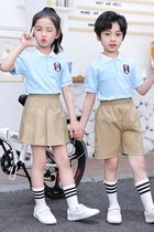 Kindergarten garden uniform summer suit British new June 1 Childrens Day class uniform primary school uniform summer suit customization