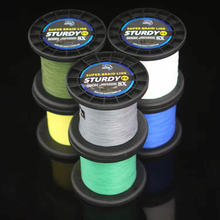 包邮8编单色500米大力马1#-20#鱼线钓鱼线pe线编织线防咬线