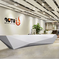 Gym baking varnish front desk special-shaped reception desk company simple cash register office front desk welcome desk customization