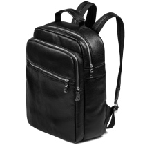 Leather backpack mens shoulder bag Tide brand Joker casual fashion simple computer bag cowhide travel bag mens bag schoolbag